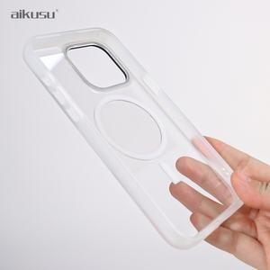 Coques de téléphone transparentes en époxy vierges pour impression UV, coque de téléphone magnétique transparente en TPU 3D pour iPhone 16 15 14 13 Pro Max - Product Image 4