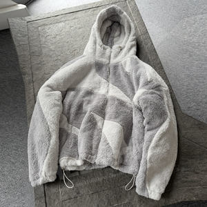 Мужская уличная куртка на заказ, зимняя уличная куртка оверсайз, толстая флисовая куртка для мужчин - Product Image 3