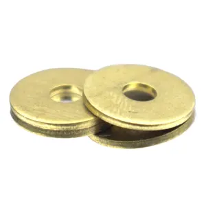 Custom Copper Washer Yellow Zinc Plated Carbon Steel Plain Flat Brass Washer