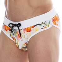 Slip de bain pour homme à la mode, à boucle métallique bilatérale, fente latérale, couleur unie, short de bain pour piscine