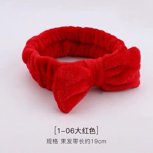 定制弹力可拉伸化妆化妆头带定制洗脸珊瑚绒毛绒头带女式蝴蝶结 - Product Image 6