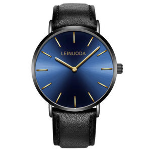 Montre pour homme, style fin, tendance et populaire, cadran simple, montre à quartz rétro avec bracelet en acier. - Product Image 4