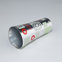 Tasse en aluminium jetable en gros 12oz recycler tasse métal 350ml aluminium bière tasse couleur changeante tasse avec boisson froide