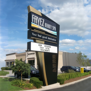 Publicidad Fabricante Producto Custom Pylon Sign Board Led Luminous Wayfinding <span class=keywords><strong>Signs</strong></span> - Product Image 3