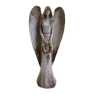 <span class=keywords><strong>Statue</strong></span> d'<span class=keywords><strong>ange</strong></span> vintage d'inspiration européenne <span class=keywords><strong>en</strong></span> magnésia, ornement décoratif <span class=keywords><strong>pour</strong></span> maison, <span class=keywords><strong>jardin</strong></span> et cheminée, artisanat décoratif - Product Image 1
