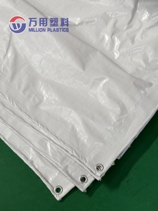 Bâche en PE blanche légère 105g, taille personnalisable, <span class=keywords><strong>prix</strong></span> <span class=keywords><strong>usine</strong></span>, imperméable pour <span class=keywords><strong>abri</strong></span> extérieur - Product Image 4