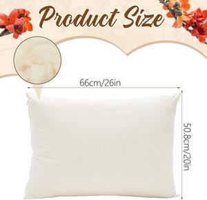<span class=keywords><strong>Oreiller</strong></span> de sommeil en fibre de kapok naturelle, hauteur réglable, housse en coton, soutien doux - Product Image 2