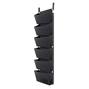 Nouveau sac de plantation vertical à 6 poches en feutre tenture murale pour fleurs légumes conteneur de culture extérieur intérieur <span class=keywords><strong>jardinière</strong></span> de jardin - Product Image 6