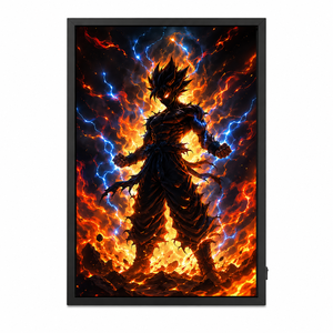 Caja de Luz LED con Diseño de Llama Dinámica, de Aluminio Ultra Delgado, Personalizable, Estilo Anime, para Decoración de Pared en Salas de Cine en Casa - Product Image 2
