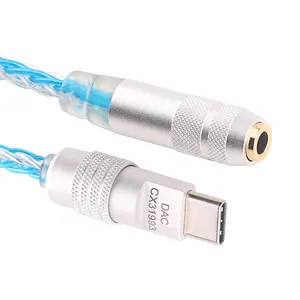 Cable Adaptador de audio tipo C DAC Decodificación digital Amp Adaptador de auriculares para teléfono móvil CX31993 HIFI AMP