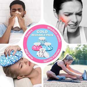 Stylish Design Reusable Elastic <b>Ice</b> <b>Packs</b> & Hot Water Custom Logo Bags Pain Relief Leak-Free 4-Piece for Body Use - Product Image 4