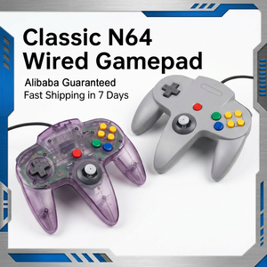 Nuevo Controlador de Juego con Cable para Consola <span class=keywords><strong>N64</strong></span>, Controlador USB para Nintendo 64, Joystick con Cable para <span class=keywords><strong>N64</strong></span>, Manette - Product Image 1