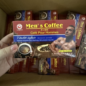 Complément Énergétique et pour la Santé Rénale à base de Café Arabica Vitalité Masculine avec Maca et Étiquette Privée Noire - Product Image 4