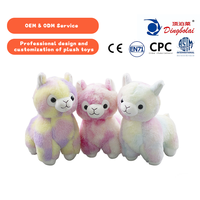 Boneka Alpaca Lucu Super Lembut yang Dapat Disesuaikan, Bordir, Pereda Stres, Unisex, Hadiah Baby Shower untuk Balita