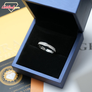 Anillo de oro laminado personalizado, joyería de plata S925 con certificación GRA, corte redondo, 1ct 2ct 3ct, anillo de moissanita D VVS - Product Image 2