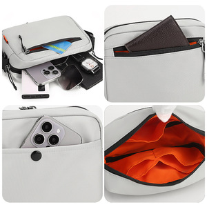 Bolso Cruzado para Hombre We Power, Color Negro Gris Glaciar, Ligero, Impermeable, Color Sólido, Casual, para el Día a Día, Verano 2025 - Product Image 2