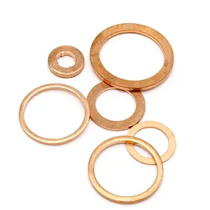 Ốc vít đồng nhôm Gasket 4*8*1 O Ring seal đồng tiêu đề miếng đệm máy giặt din7603