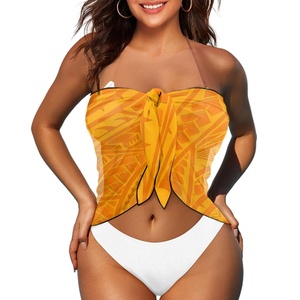 Paréos personnalisés en gros, Sarongs de <span class=keywords><strong>plage</strong></span> hawaïens imprimés sur demande, Sarongs Lavalava hawaïens, Vente directe usine, Sarongs par sublimation - Product Image 4