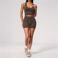 Ensemble de sport pour femme GH New Style Seamless, coupe ajustée, respirant, séchage rapide, léger, pour course à pied, Pilates, entraînement et yoga