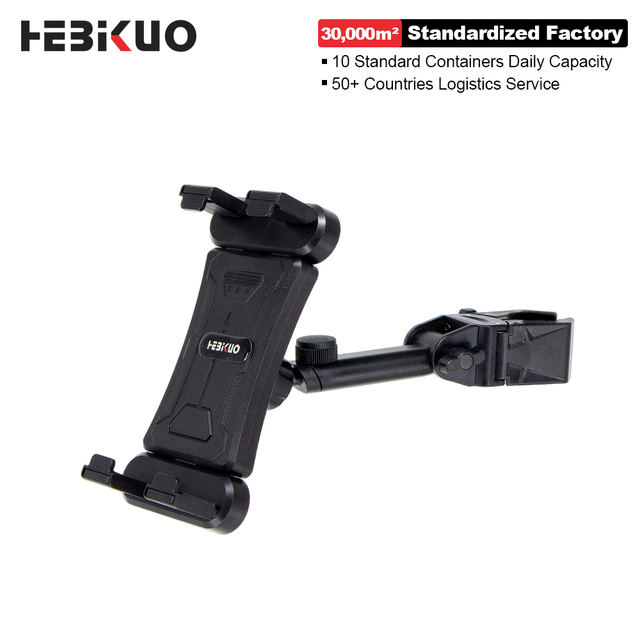 HEBIKUO Factory Price M-07 ABS Black Phone & Tablet Stand Holder Easy-installation Flat Plate Clamp for All Instrument Stands