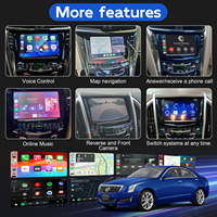 Kit de module décodeur pour mise à niveau de l'écran de voiture d'origine avec Apple CarPlay et Android Auto sans fil pour Cadillac ATS-L/SRX/XTS/CTS 2013-2018