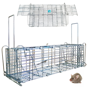 Piège à animaux vivants en acier inoxydable massif Cage à souris et à rats humaine avec poignées Design carré écologique - Product Image 2