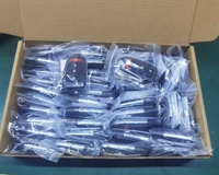 Control remoto inalámbrico de 4 botones de Metal de 433MHz 1527 código fijo Control remoto de aprendizaje para puerta de garaje