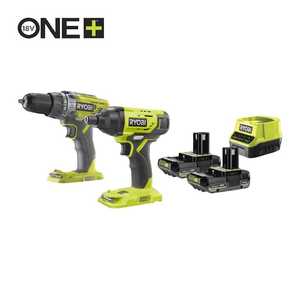 Kit de Taladro Atornillador Inalámbrico Ryobi de 18V con 2 Baterías - Product Image 1