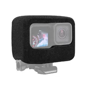 Windschutz scheiben gehäuse Rahmen Schaumstoff etui für GoPro Hero 9 10 11 Wind Muff Cover Video Rausch unterdrückung Action Kamera Accessor