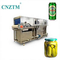 Pasteurisateur automatique à vapeur pour jus naturel et bière, petit modèle, type tunnel, prix compétitif