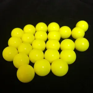 Hohe Rundheit 10,92mm gelbe Pom-Plastik kugel für die Ball übertragung