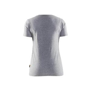 BLAKLADER - 343110439000S T-shirt femme 3D Grey melange - EAN 7330509770931 WORK T-SHIRTS ET POLO - Product Image 2