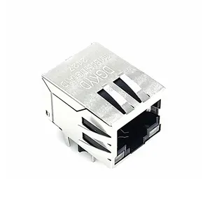 China DGKYD111B059DG1A1D Single Port 10/100 Base-T RJ45 Female Connector 8P8C with Leds RJ45 Jack Suppliers .