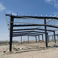 Taller y Garaje Prefabricado Moderno con Estructura de Acero Resistente, Almacén Industrial Metálico con Garantía de 5+ Años