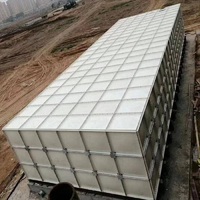 50 Kubikmeter Glasfaserverstärkter Kunststoff SMC Trinkwassertank Tragbarer Wasserspeichertank