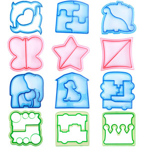 DIY 3D Gâteau Outils Différentes Forme Croûte Pain Cutter Moule De Qualité Alimentaire En Plastique Sandwich Cutters pour Enfants - Product Image 1