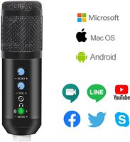 Juego de micrófono condensador USB de grabación cardioide profesional de 192kHz/24 bits, equipo de Podcast de calidad de estudio, escritorio portátil