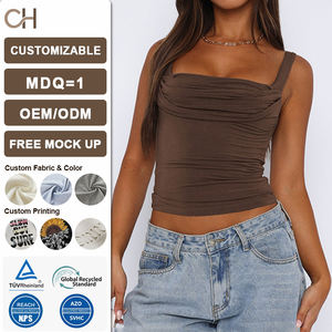 <span class=keywords><strong>Top</strong></span> de <span class=keywords><strong>Tirantes</strong></span> para Mujer, Estilo Urbano Europeo, Verano 2026, Diseño Ajustado, Moderno, Casual, Elástico, Básico, para Uso Diario - Product Image 1