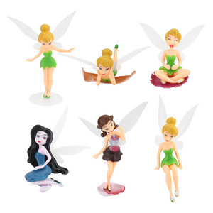 Miniature Cake Ornament Set 6 Pieces Plastic Fairy Decor Birthday Cake Decorating Supplies - Product Image 4
