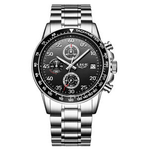 Nuevo Reloj Deportivo de Cuarzo Oem Odm 2026 para Hombre, Correa de Acero Inoxidable, Cristal Resistente al Agua 3BAR, Cronógrafo de 42 mm, Diseño Simple - Product Image 4