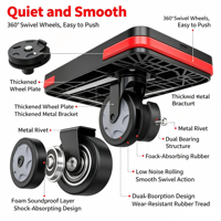 Chariot à plateforme pliable pour entrepôt et logistique, chariot à main portable pour usage domestique et commercial