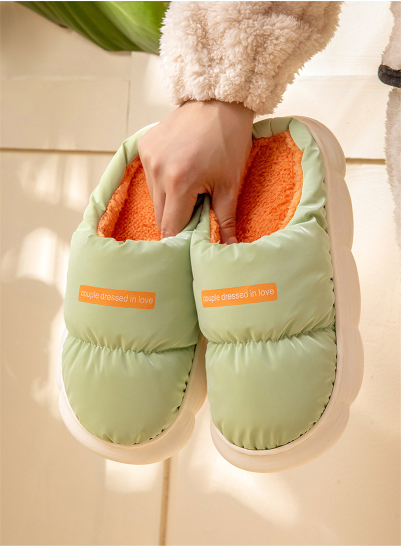 Women Winter Warm Indoor Slippers Men Fuzzy House Slippers Wholesale