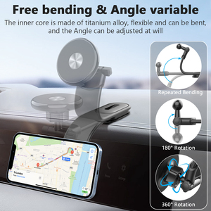 Phổ Mạnh Mẽ Từ Xe Điện Thoại Di Động Chủ Đứng 360 Xoay Có Thể Điều Chỉnh Điện Thoại Di Động Núi Chủ Sở Hữu Cho Bảng Điều Khiển - Product Image 5