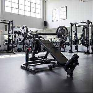 Machine de musculation professionnelle réglable pour pectoraux et épaules, position assise/allongée, à charge libre (Plate Press) - Product Image 1