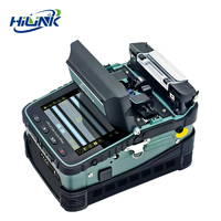 Empalmadora de Fibra Óptica HI LINK AI-6A+ de Seis Motores, Empalme Automático, RJ45 FTTH, Alta Precisión, VFL, OPM, Buen Rendimiento, 8S