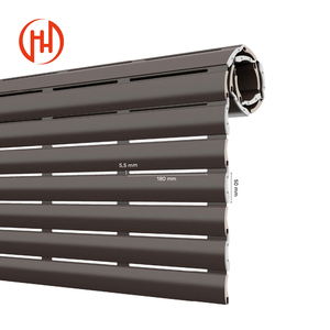 Ngoại thất nhôm bão màn trập accordion bão màn trập cửa sổ điện bão lăn màn trập - Product Image 4