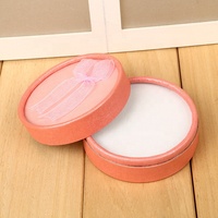Boîte à bijoux en carton avec éponge, pour colliers, Bracelets, bagues et Bracelets, tube rond multicolore, 50 pièces
