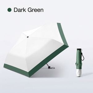 Sombrilla Plegable de Tres Secciones con 5 Varillas de Fibra de Carbono Ultraligera, Protección UV, Manual, Regalo Empresarial Chino, Publicitaria - Product Image 4