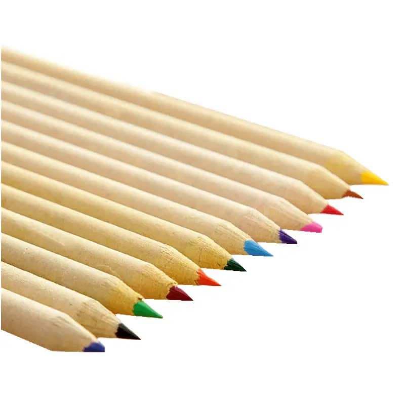 子供のための無毒で環境にやさしい再生紙製色鉛筆