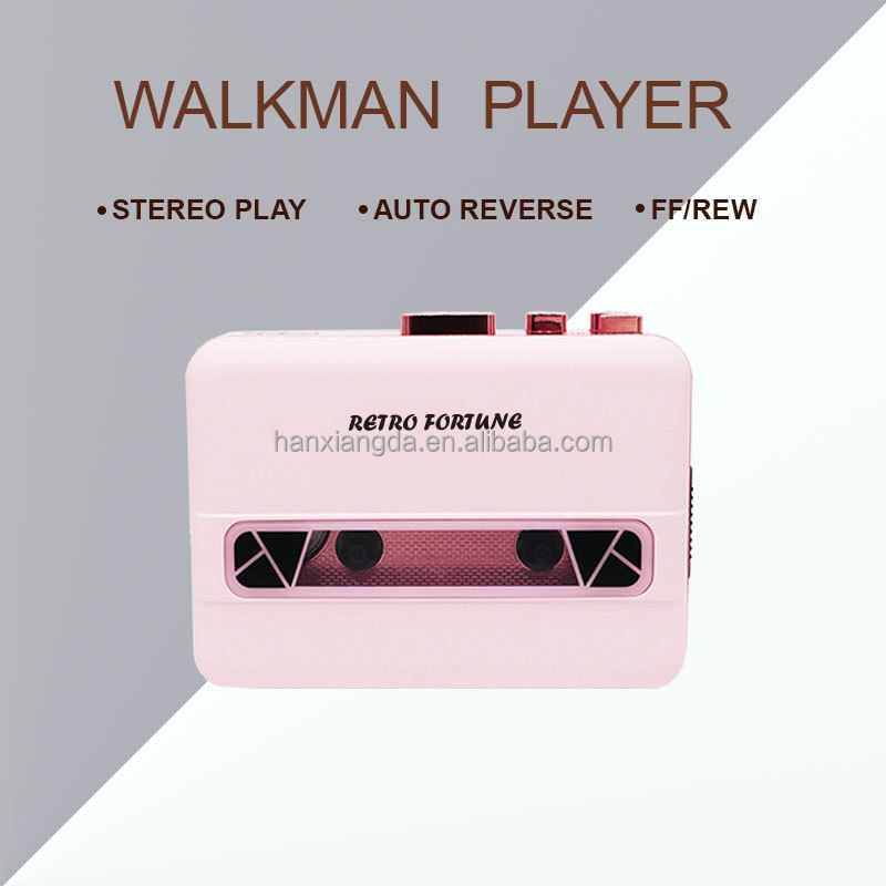 Pink Sony Walkman Cassette Tape Player with Speaker & ODM